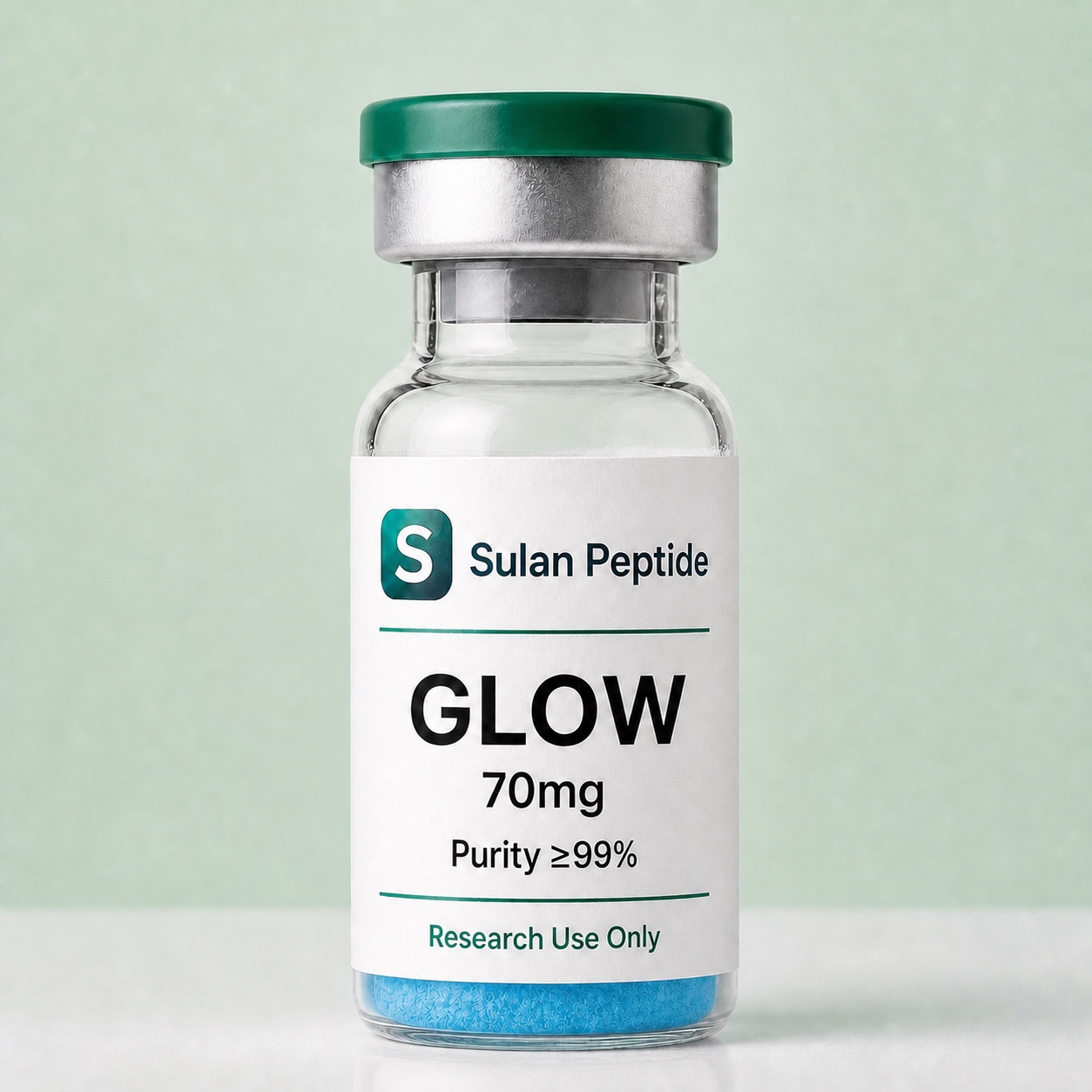 GLOW Research Peptide research-use peptide vial by Sulan Peptide